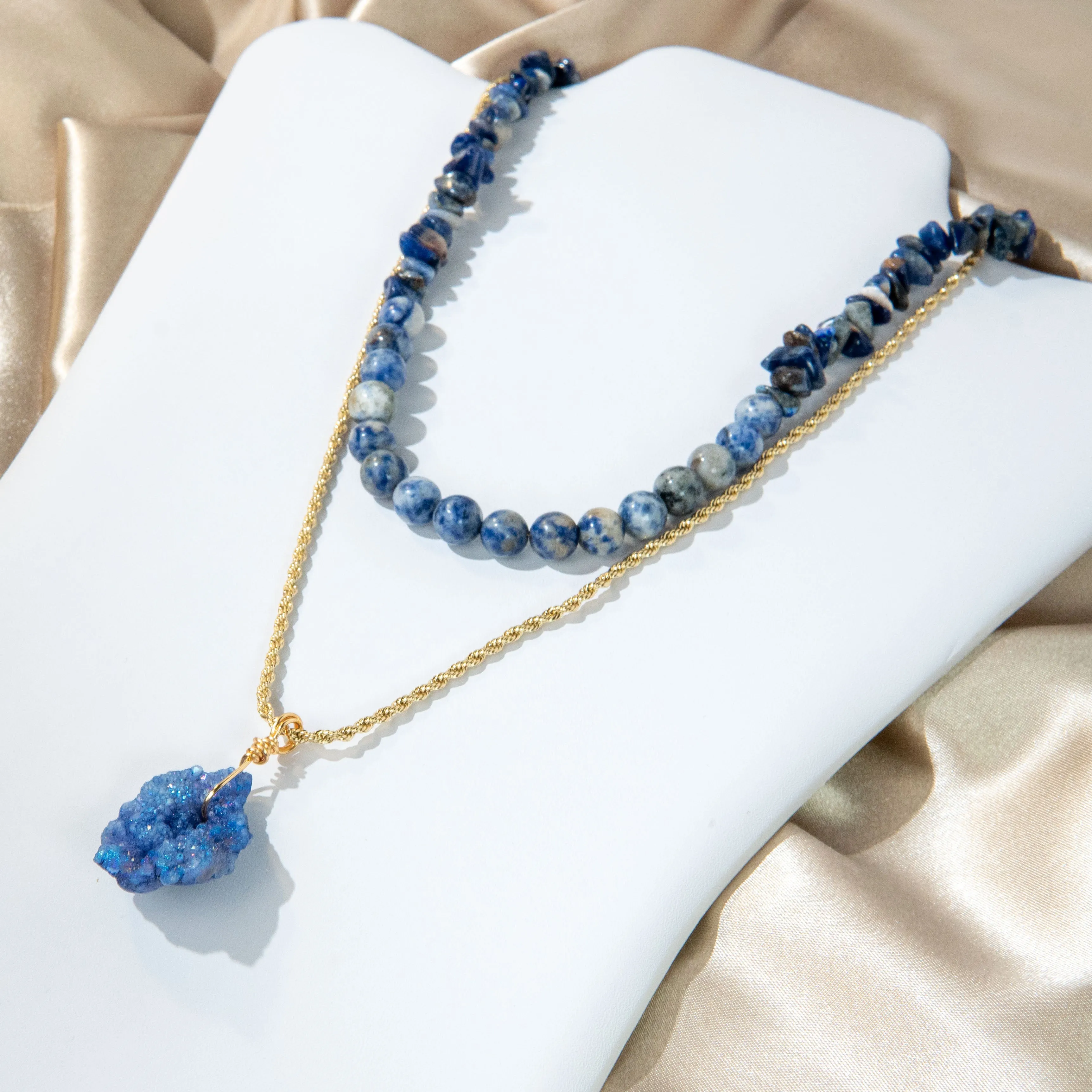 Blue Lapis Serenade Necklace Set