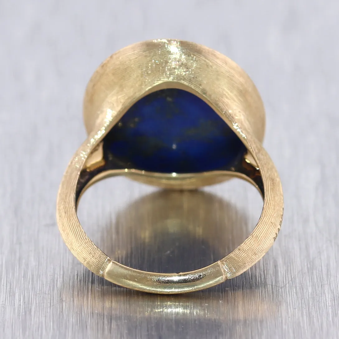 Marco Bicego 18k Yellow Gold Lunaria Lapis Lazuli Ring